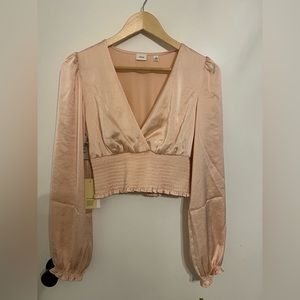 Wistful blouse satin